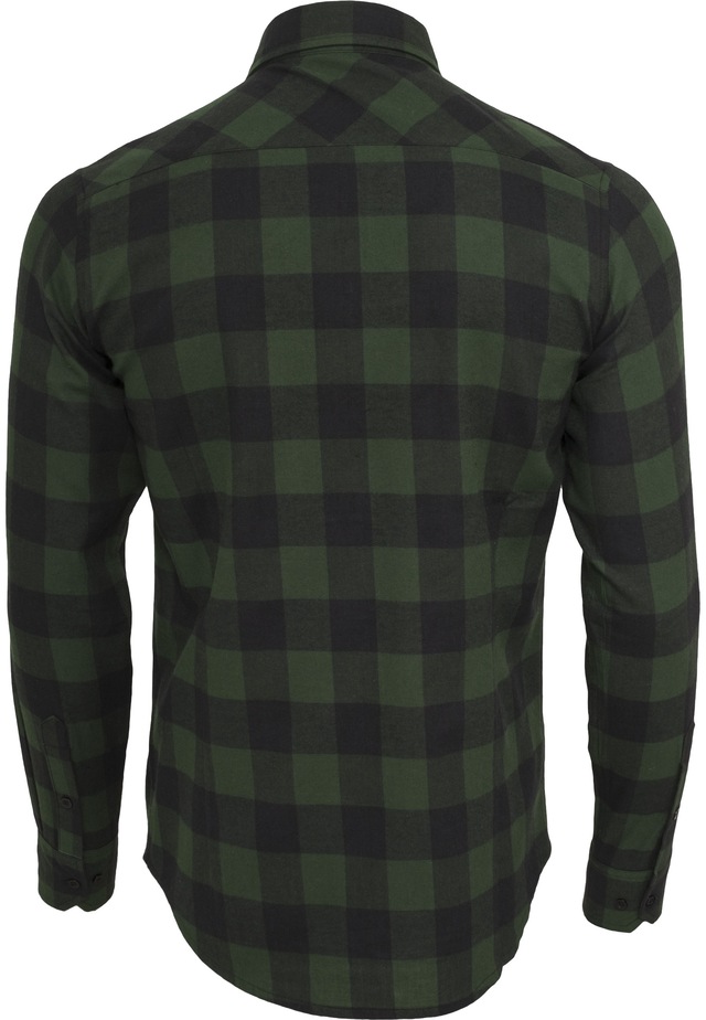 URBAN CLASSICS Kurzarmshirt »Urban Classics Herren Checked Flanell Shirt« 1 Stk.