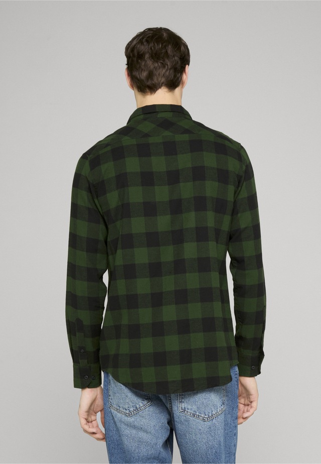 URBAN CLASSICS Kurzarmshirt »Urban Classics Herren Checked Flanell Shirt« 1 Stk.