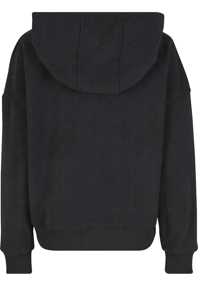 URBAN CLASSICS Sweatjacke »Urban Classics Ladies Jacquard Velvet Oversized Zip Hoody«