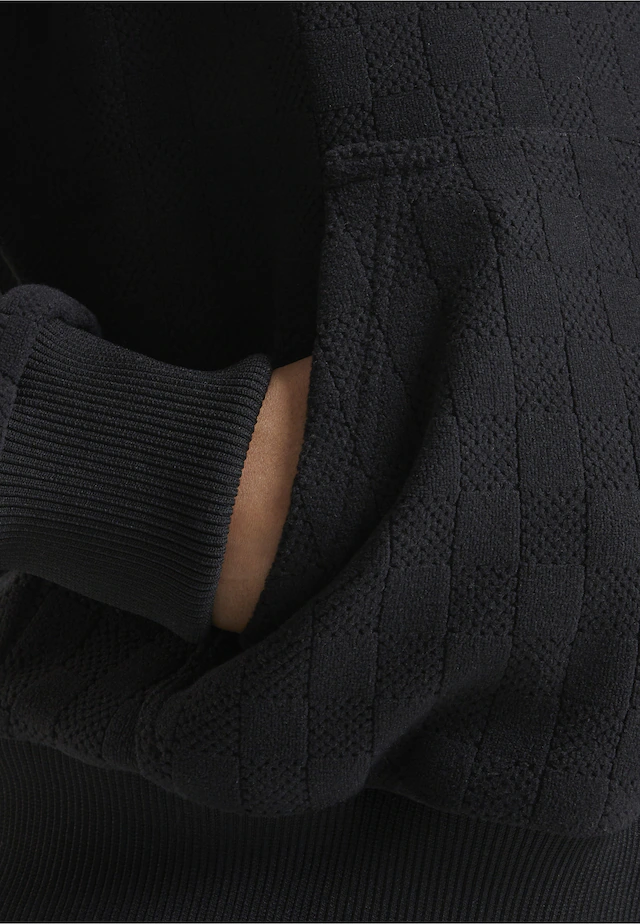 URBAN CLASSICS Sweatjacke »Urban Classics Ladies Jacquard Velvet Oversized Zip Hoody«