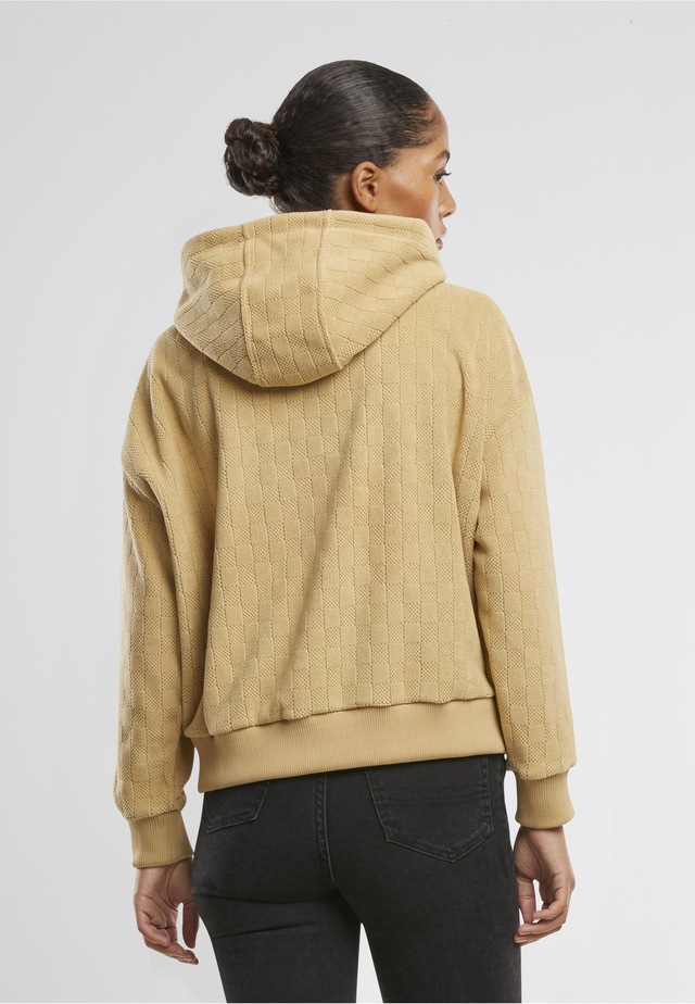 URBAN CLASSICS Sweatjacke »Urban Classics Ladies Jacquard Velvet Oversized Zip Hoody«