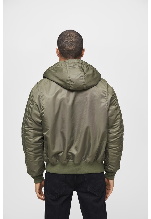 Brandit Bomberjacke »Brandit Herren CWU Jacket hooded« 1 Stk. tlg. mit Kapuze