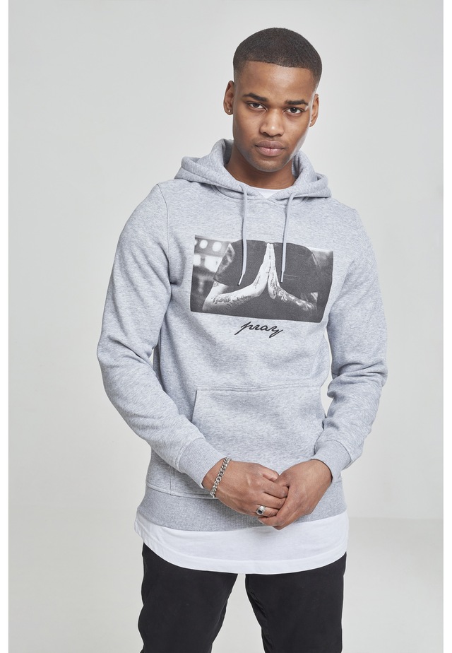 MisterTee Rundhalspullover »MisterTee Herren Pray Hoody« 1 Stk.