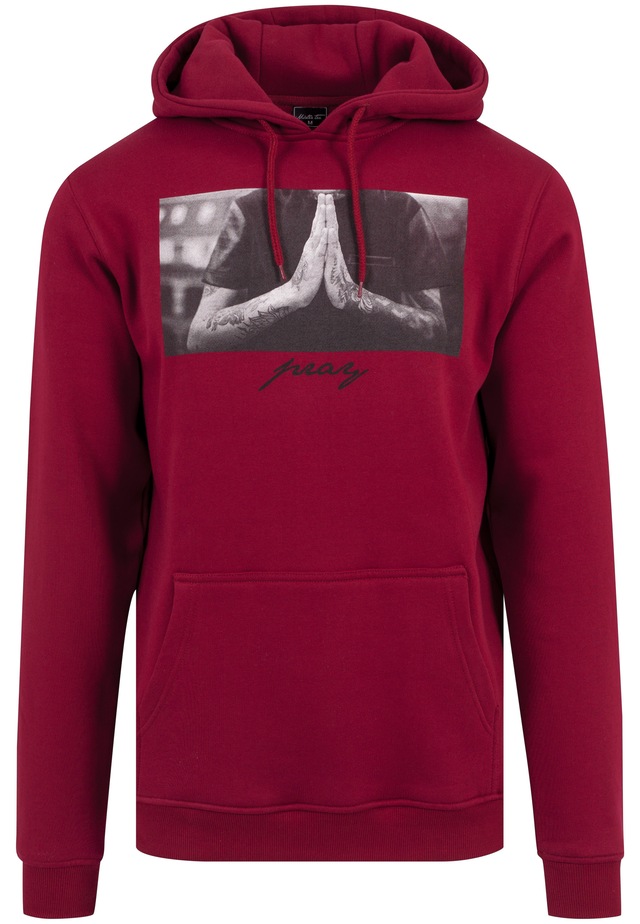 MisterTee Rundhalspullover »MisterTee Herren Pray Hoody« 1 Stk.