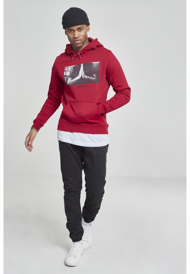 MisterTee Rundhalspullover »MisterTee Herren Pray Hoody« 1 Stk.