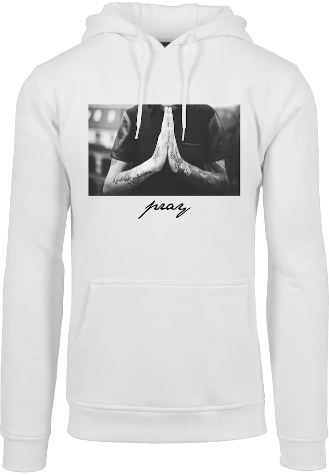 MisterTee Rundhalspullover »MisterTee Herren Pray Hoody« 1 Stk.