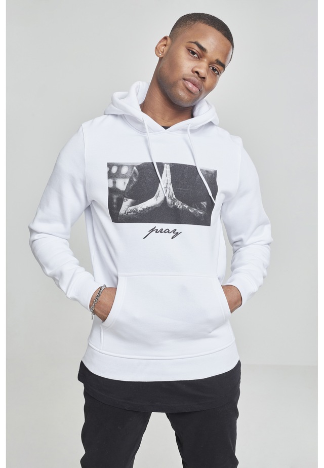 MisterTee Rundhalspullover »MisterTee Herren Pray Hoody« 1 Stk.