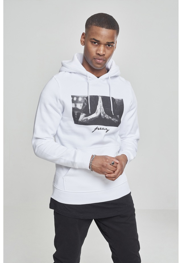 MisterTee Rundhalspullover »MisterTee Herren Pray Hoody« 1 Stk.