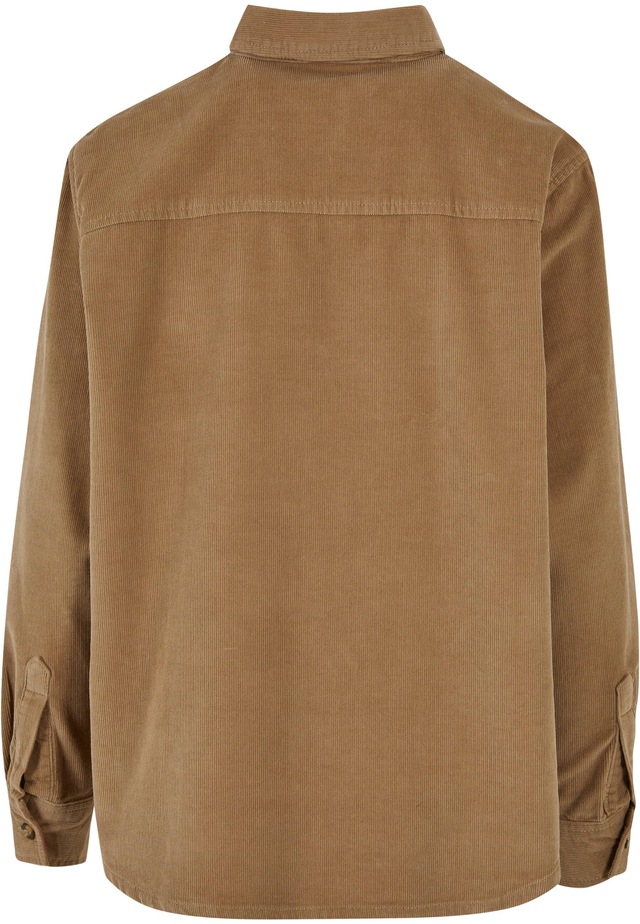URBAN CLASSICS Langarmhemd »Urban Classics Damen Ladies Corduroy Oversized Shirt« 1 Stk.
