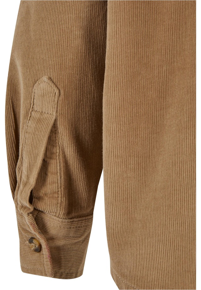 URBAN CLASSICS Langarmhemd »Urban Classics Damen Ladies Corduroy Oversized Shirt« 1 Stk.