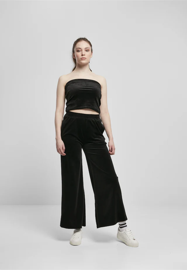 URBAN CLASSICS Sport-BH »Urban Classics Damen Ladies Short Velvet Tube Top«