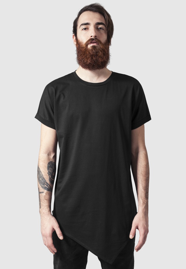 URBAN CLASSICS Longshirt »Urban Classics Herren Asymetric Long Tee« 1 Stk.