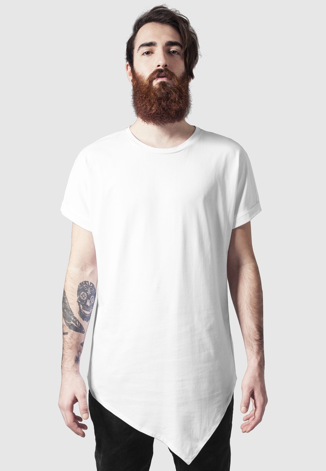 URBAN CLASSICS Longshirt »Urban Classics Herren Asymetric Long Tee« 1 Stk.