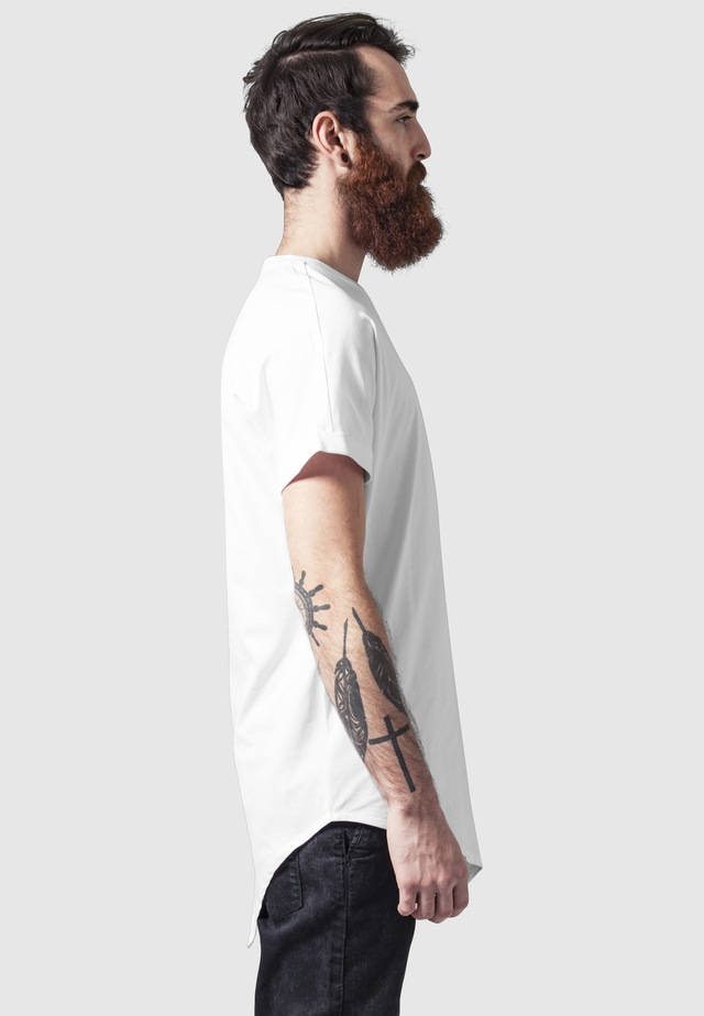 URBAN CLASSICS Longshirt »Urban Classics Herren Asymetric Long Tee« 1 Stk.