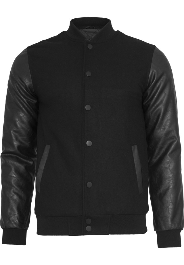 URBAN CLASSICS Allwetterjacke »Urban Classics Herren Oldschool College Jacket« 1 Stk. tlg. ohne Kapuze