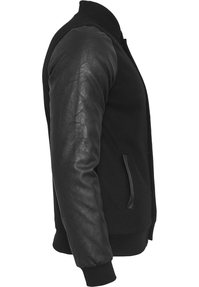 URBAN CLASSICS Allwetterjacke »Urban Classics Herren Oldschool College Jacket« 1 Stk. tlg. ohne Kapuze