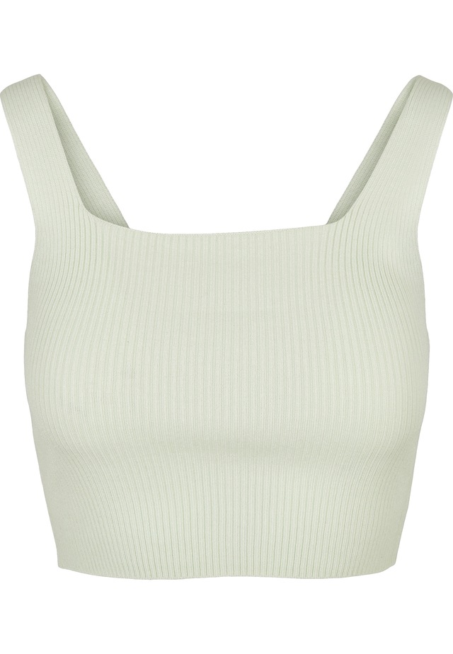 URBAN CLASSICS Tanktop »Urban Classics Damen Ladies Cropped Knit Top« 1 Stk.