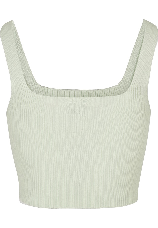 URBAN CLASSICS Tanktop »Urban Classics Damen Ladies Cropped Knit Top« 1 Stk.