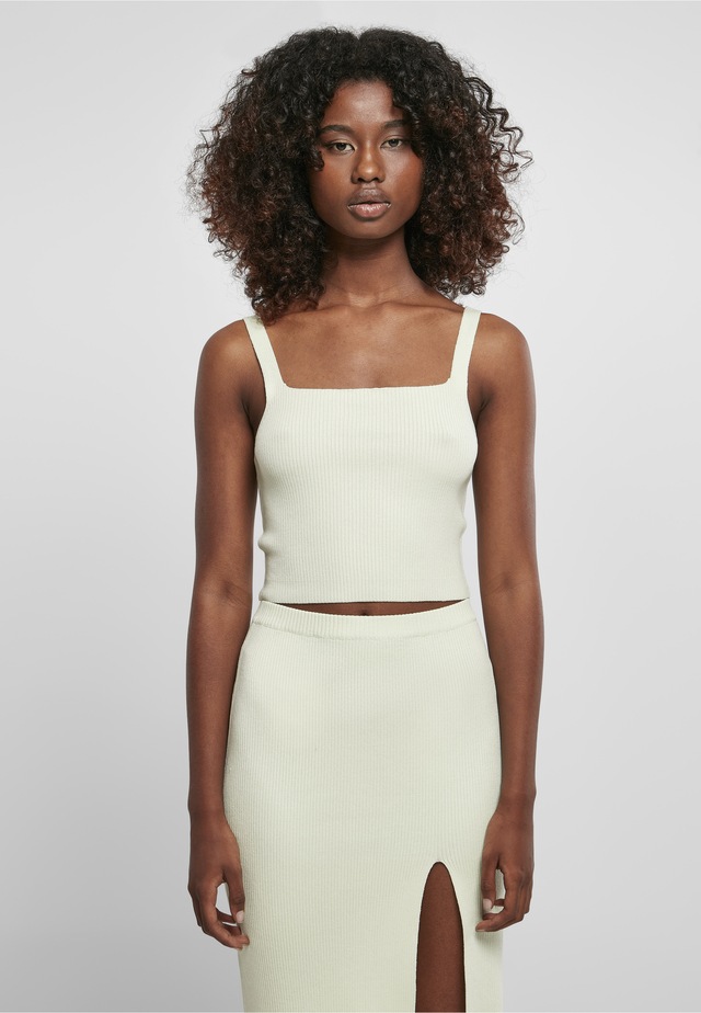URBAN CLASSICS Tanktop »Urban Classics Damen Ladies Cropped Knit Top« 1 Stk.