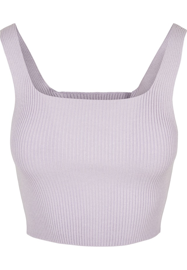 URBAN CLASSICS Tanktop »Urban Classics Damen Ladies Cropped Knit Top« 1 Stk.