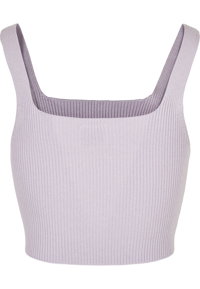 URBAN CLASSICS Tanktop »Urban Classics Damen Ladies Cropped Knit Top« 1 Stk.