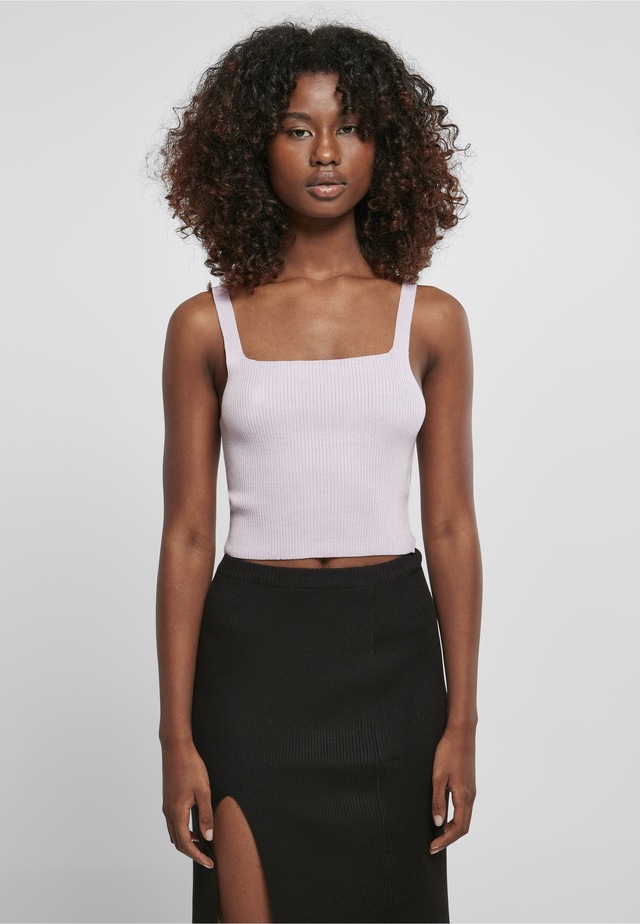 URBAN CLASSICS Tanktop »Urban Classics Damen Ladies Cropped Knit Top« 1 Stk.