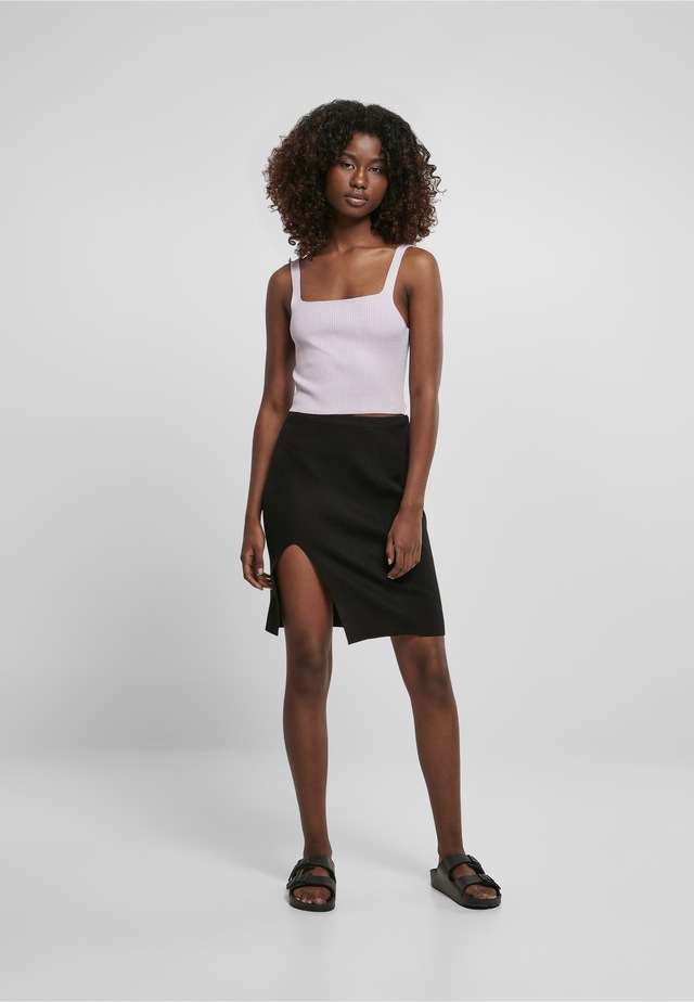 URBAN CLASSICS Tanktop »Urban Classics Damen Ladies Cropped Knit Top« 1 Stk.