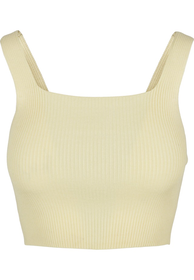 URBAN CLASSICS Tanktop »Urban Classics Damen Ladies Cropped Knit Top« 1 Stk.