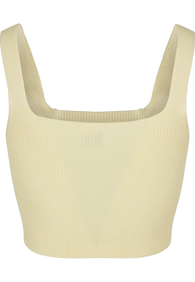 URBAN CLASSICS Tanktop »Urban Classics Damen Ladies Cropped Knit Top« 1 Stk.