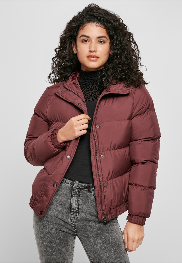 URBAN CLASSICS Winterjacke »Urban Classics Damen Ladies Hooded Puffer Jacket« 1 Stk. tlg. mit Kapuze