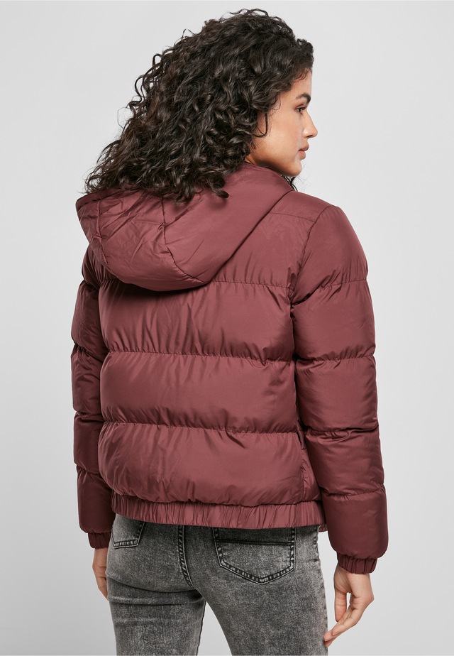 URBAN CLASSICS Winterjacke »Urban Classics Damen Ladies Hooded Puffer Jacket« 1 Stk. tlg. mit Kapuze