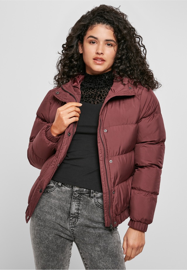 URBAN CLASSICS Winterjacke »Urban Classics Damen Ladies Hooded Puffer Jacket« 1 Stk. tlg. mit Kapuze