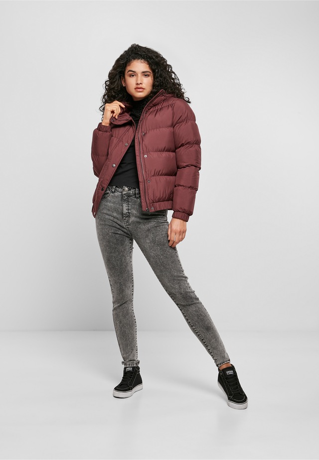 URBAN CLASSICS Winterjacke »Urban Classics Damen Ladies Hooded Puffer Jacket« 1 Stk. tlg. mit Kapuze