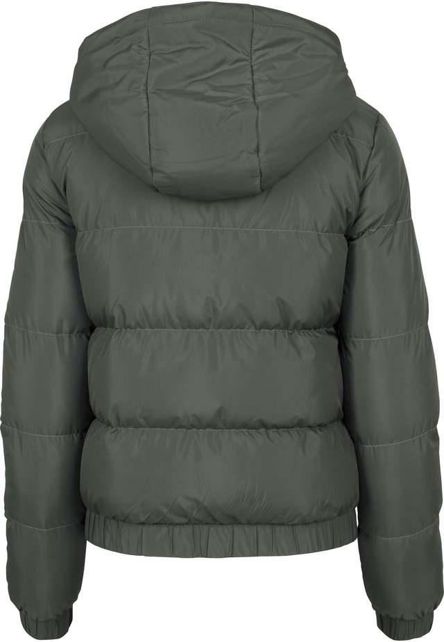 URBAN CLASSICS Winterjacke »Urban Classics Damen Ladies Hooded Puffer Jacket« 1 Stk. tlg. mit Kapuze