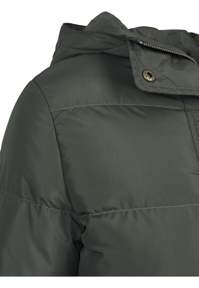 URBAN CLASSICS Winterjacke »Urban Classics Damen Ladies Hooded Puffer Jacket« 1 Stk. tlg. mit Kapuze