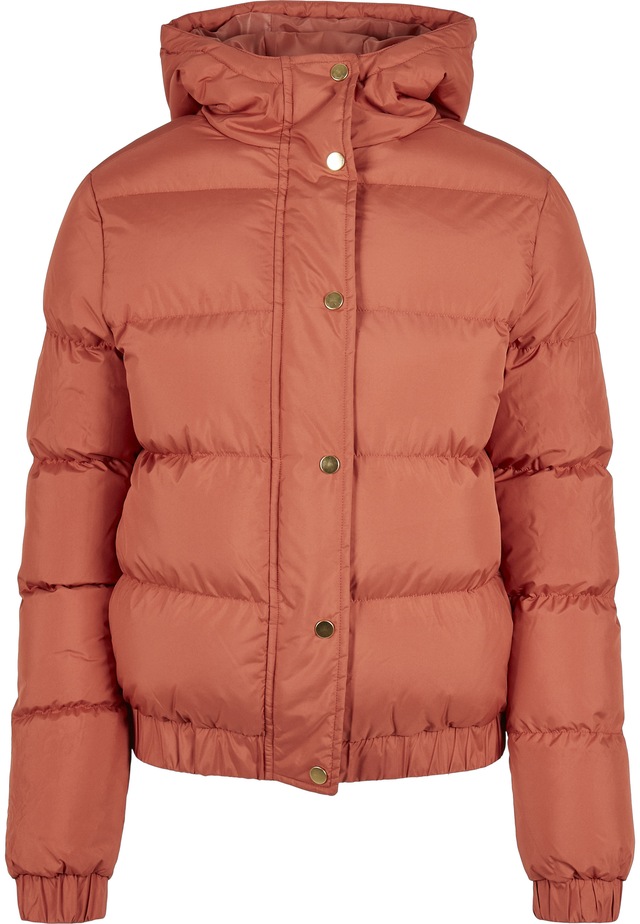 URBAN CLASSICS Winterjacke »Urban Classics Damen Ladies Hooded Puffer Jacket« 1 Stk. tlg. mit Kapuze