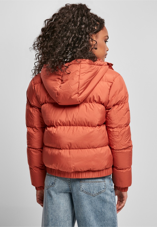 URBAN CLASSICS Winterjacke »Urban Classics Damen Ladies Hooded Puffer Jacket« 1 Stk. tlg. mit Kapuze