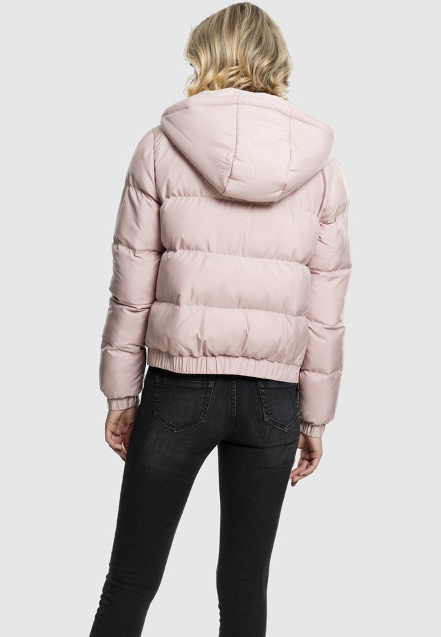 URBAN CLASSICS Winterjacke »Urban Classics Damen Ladies Hooded Puffer Jacket« 1 Stk. tlg. mit Kapuze