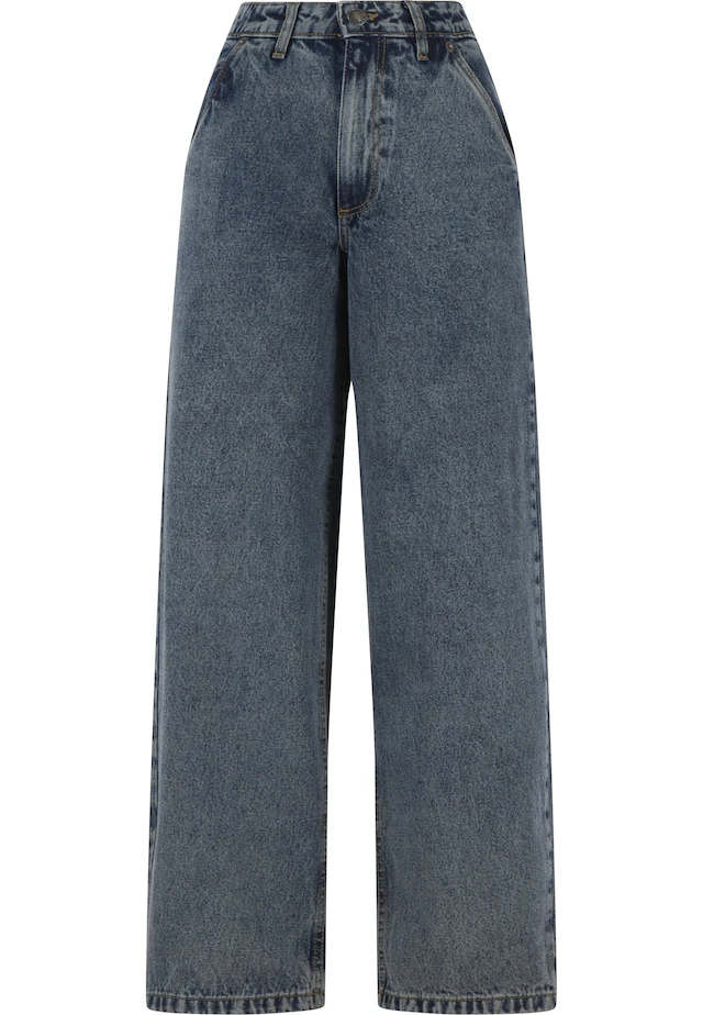 URBAN CLASSICS Bequeme Jeans »Urban Classics Ladies Tapered Baggy Jeans«