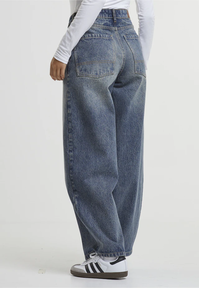 URBAN CLASSICS Bequeme Jeans »Urban Classics Ladies Tapered Baggy Jeans«