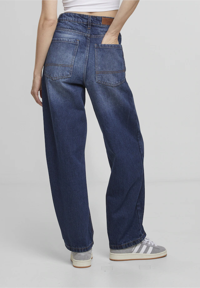 URBAN CLASSICS Bequeme Jeans »Urban Classics Ladies Tapered Baggy Jeans«