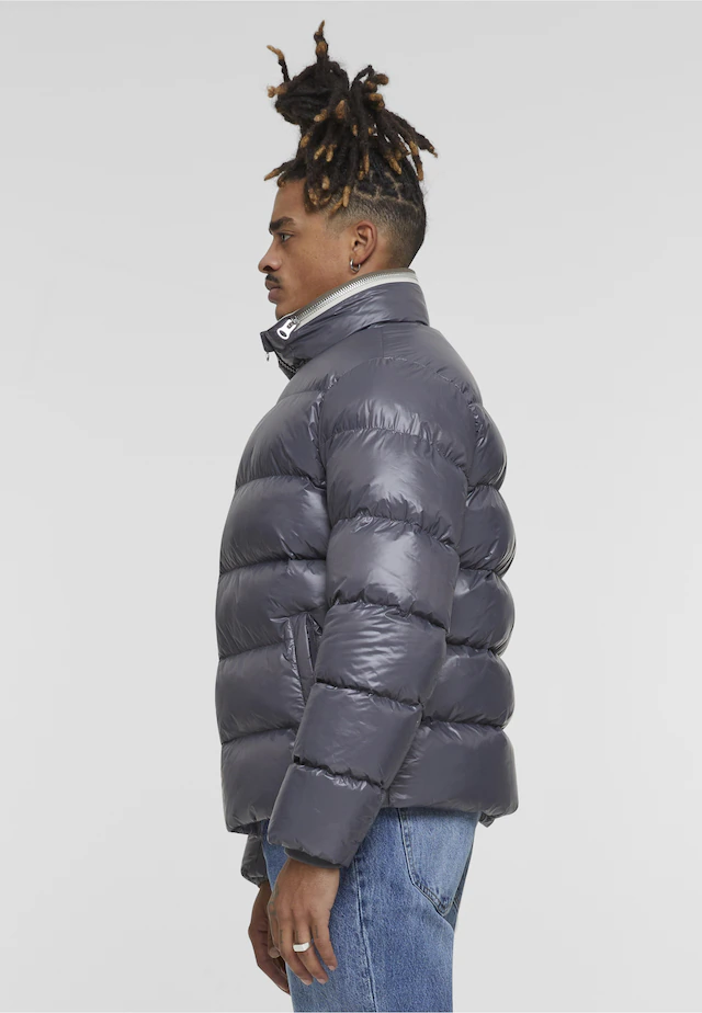 URBAN CLASSICS Winterjacke »Urban Classics Recycled Zip neck Puffer Jacket« 1 Stk. tlg. ohne Kapuze