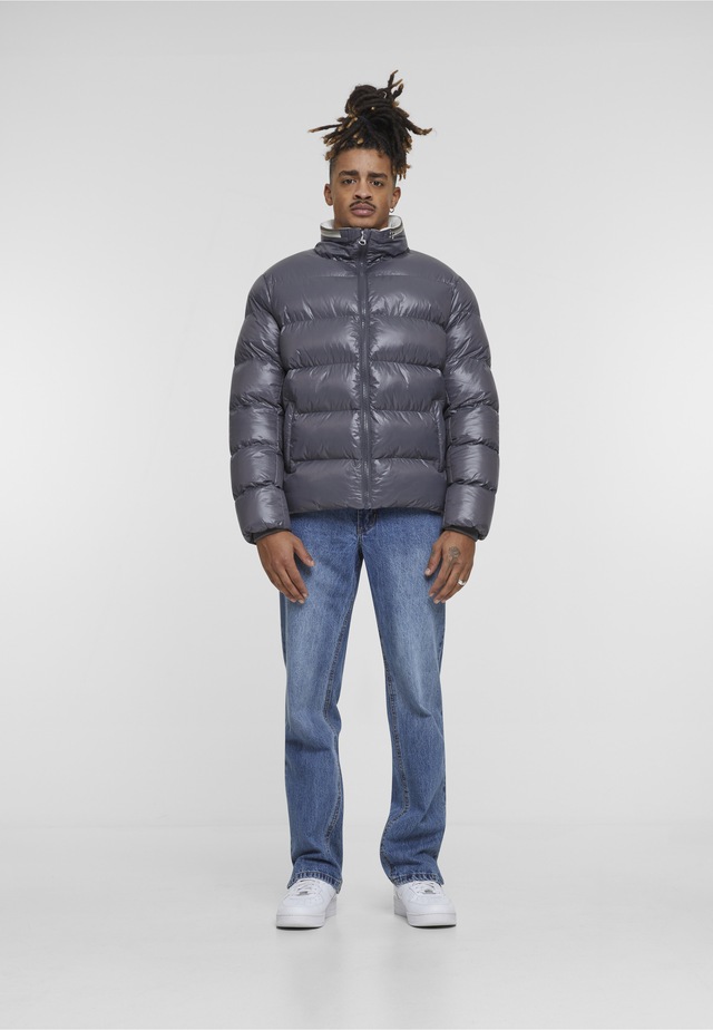 URBAN CLASSICS Winterjacke »Urban Classics Recycled Zip neck Puffer Jacket« 1 Stk. tlg. ohne Kapuze