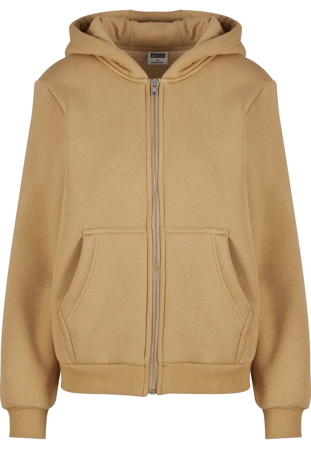 URBAN CLASSICS Sweatjacke »Urban Classics Ladies Bonded Sherpa Zip Hoody«