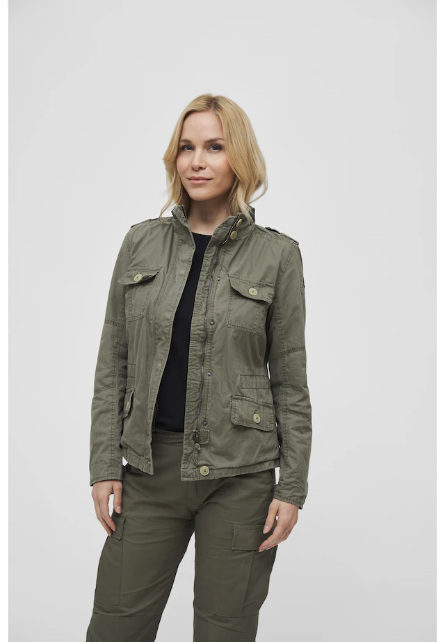 Brandit Allwetterjacke »Brandit Damen Ladies Britannia Jacket« 1 Stk. tlg. ohne Kapuze