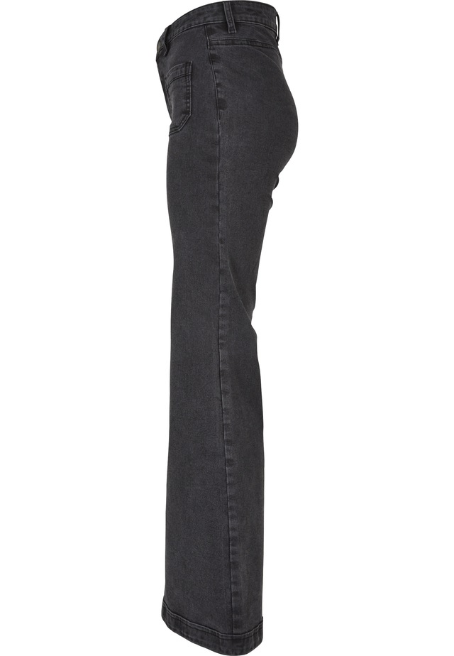 URBAN CLASSICS Straight-Jeans »Urban Classics Damen Ladies Vintage Flared Denim Pants« 1 Stk.