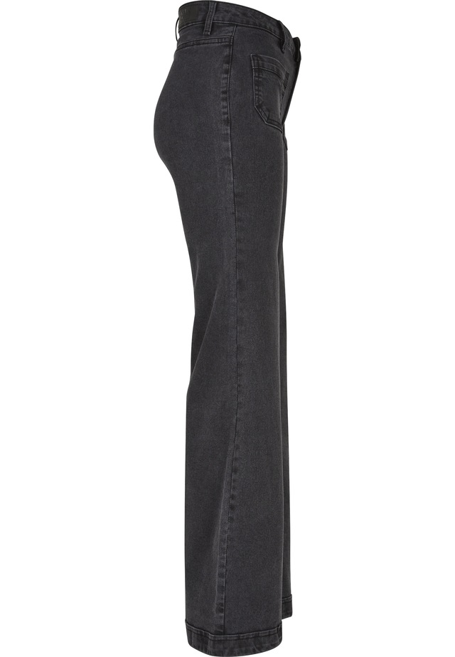 URBAN CLASSICS Straight-Jeans »Urban Classics Damen Ladies Vintage Flared Denim Pants« 1 Stk.