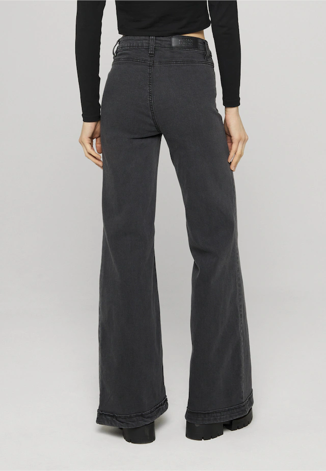URBAN CLASSICS Straight-Jeans »Urban Classics Damen Ladies Vintage Flared Denim Pants« 1 Stk.