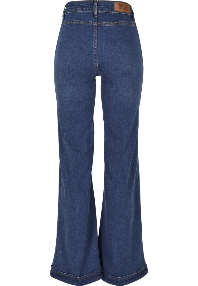 URBAN CLASSICS Straight-Jeans »Urban Classics Damen Ladies Vintage Flared Denim Pants« 1 Stk.