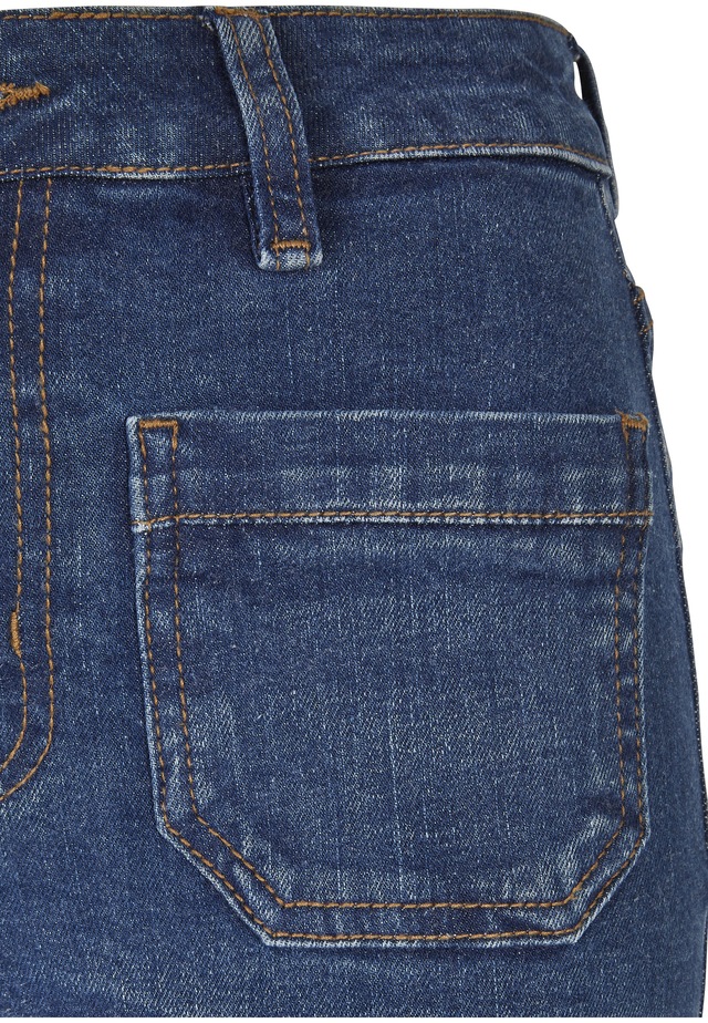 URBAN CLASSICS Straight-Jeans »Urban Classics Damen Ladies Vintage Flared Denim Pants« 1 Stk.